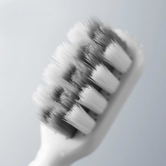 Набор зубных щеток DR.BEI Toothbrush Bamboo Version Soft (4 шт.) Black/White - 6