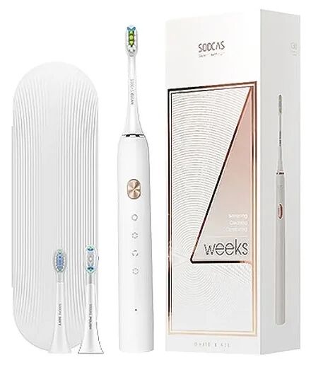 Электрическая зубная щетка Soocas Sonic Electric Toothbrush X3U RU (3 насадки и футляр), белый - 8