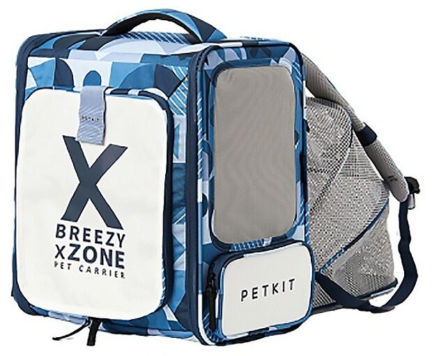 Рюкзак-переноска для кошек Petkit Outdoor X-Zone Cat Backpack (Blue) - 4