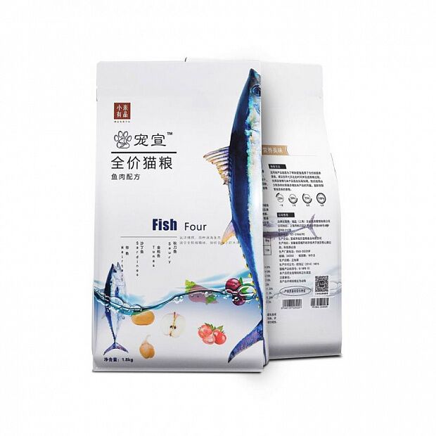 Xiaomi Pet Full Price Full Stage Cat Food Fish Recipe 1.8 kg 