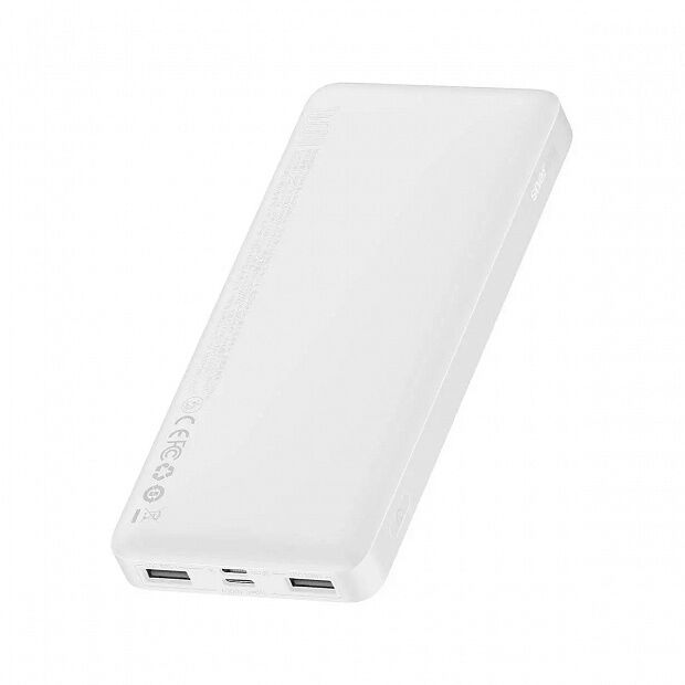 Портативный аккумулятор BASEUS Bipow Digital Display 15W, белый - 1