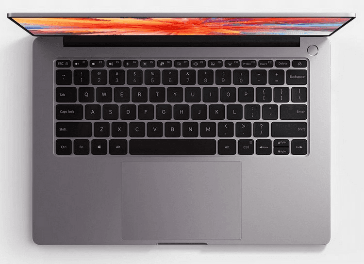 Дизайн клавиатуры ноутбука Xiaomi RedmiBook 14 Pro 